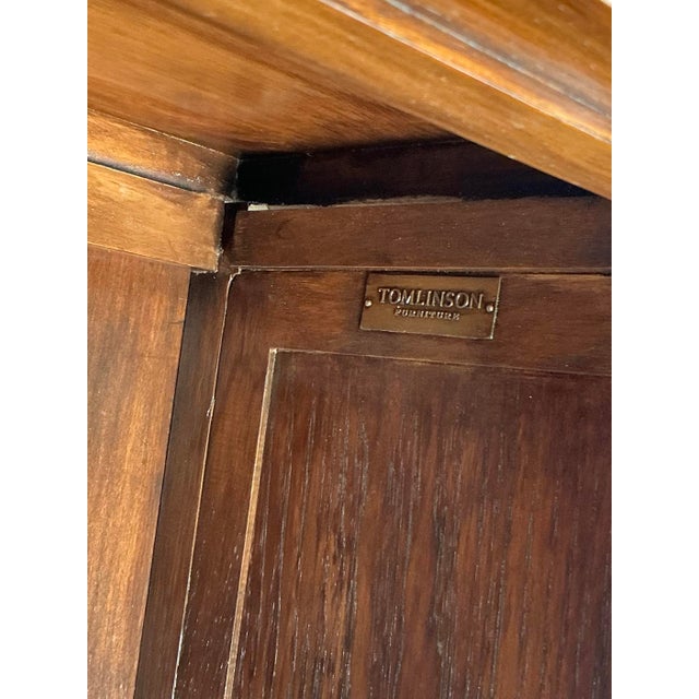 Mid 20th Century Vintage Asian Tomlinson Greek Key Pagoda Cabinet For Sale - Image 5 of 11