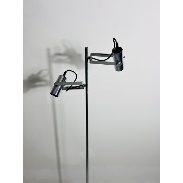 Chrome Midcentury Chrome Floor Lamp, Germany, 1970s For Sale - Image 8 of 12