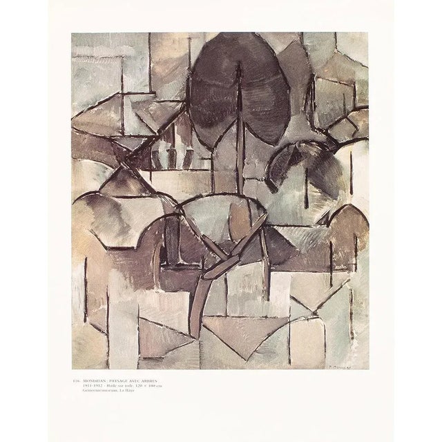 A stunning full-color print after painting "Landscape with Trees" by Piet Mondrian. Published by New French Editions in...