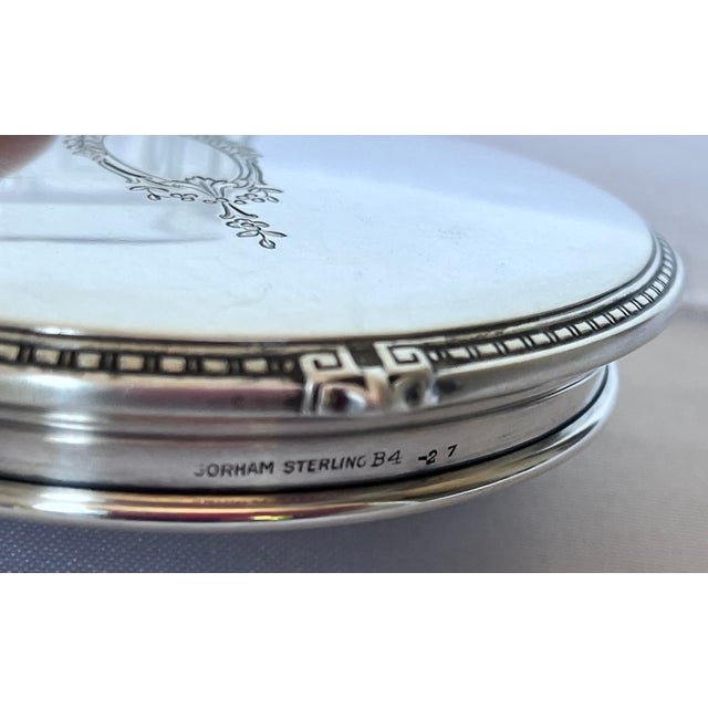 Antique Gorham Sterling Silver & Cut Glass Dresser Jar, Circa 1910 For Sale - Image 11 of 15