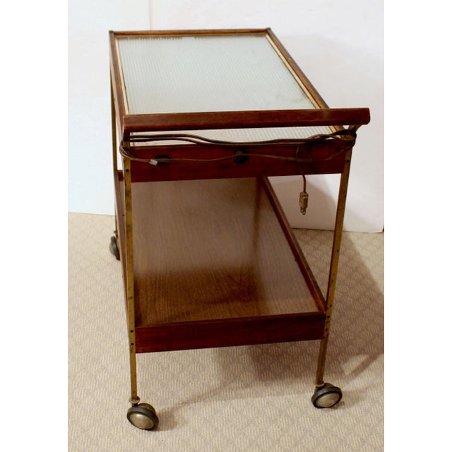 Circa 1950s-60s Salton "Hot Tray" serving trolley, American. The epitome of mid century modern America home entertaining...