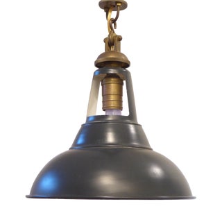 Vintage Tole Pendant Light For Sale