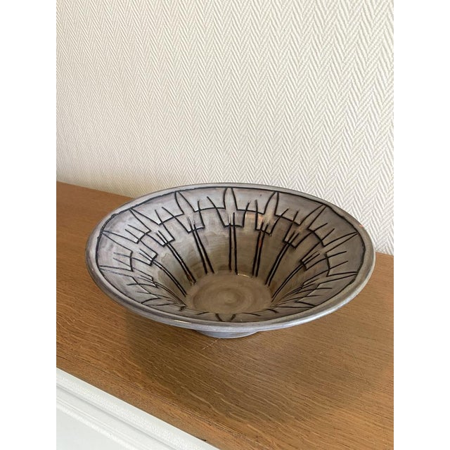 Ceramic Vintage Ceramic Bowl by Jacques Pouchain, 1950s For Sale - Image 7 of 9