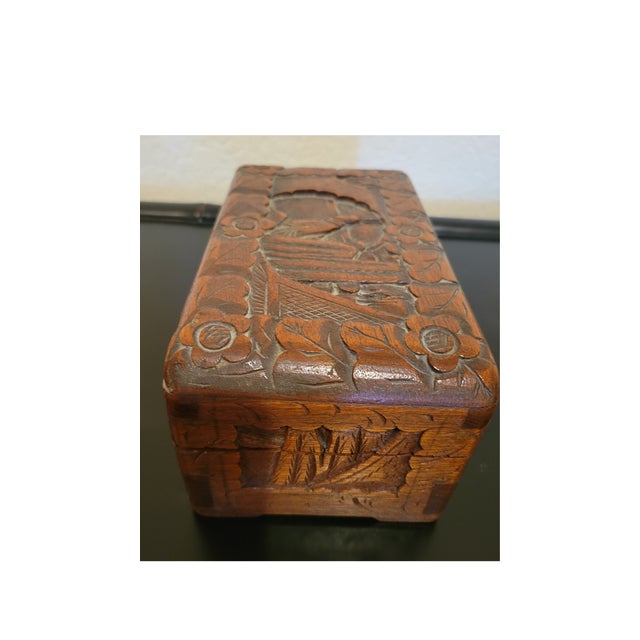 Wood Mid-20th Century Chinese Carved Camphorwood Nested Boxes (Set of 3) by Hung Hop Chests Co. For Sale - Image 7 of 18