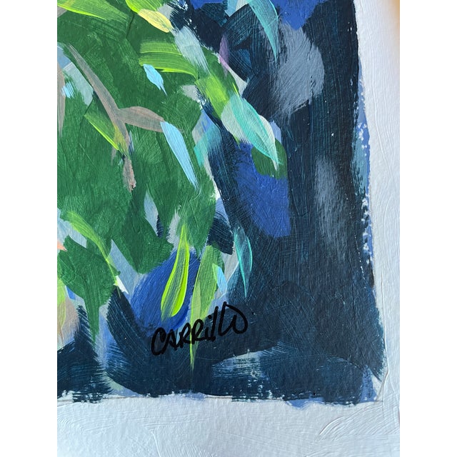 2020s “Spring Bouquet” Acrylic Paint on Paper by C. Carrillo For Sale - Image 5 of 5