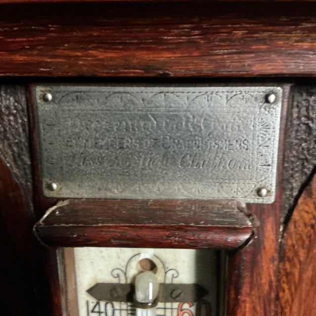 1900 - 1909 Antique Android Barometer, 1905 For Sale - Image 5 of 6