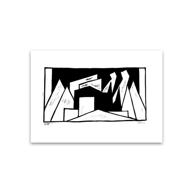 Thilo Maatsch, Berge, 1920, Woodcut For Sale - Image 6 of 6