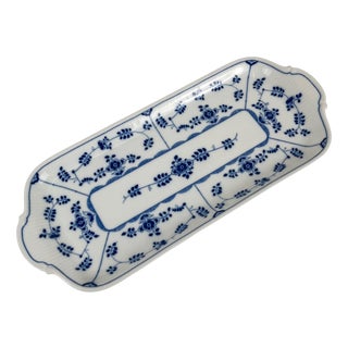 Blue Porcelain Cake Plate from Heinrich, Germany, 1950s For Sale