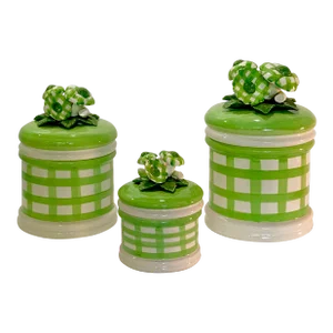 1970s Vintage With Flowers Country Casual Canisters- Set of 3