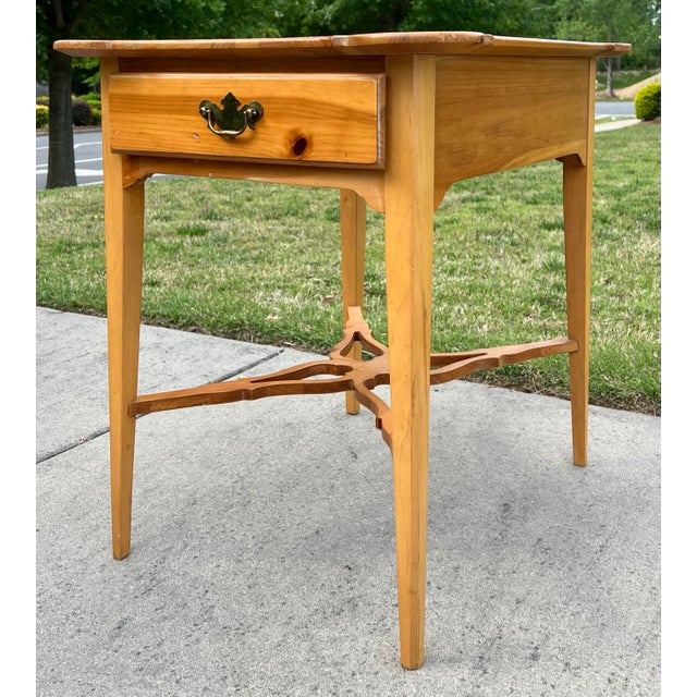 Thomasville Thomasville Replicas Pine Porringer Top Side Table For Sale - Image 4 of 12