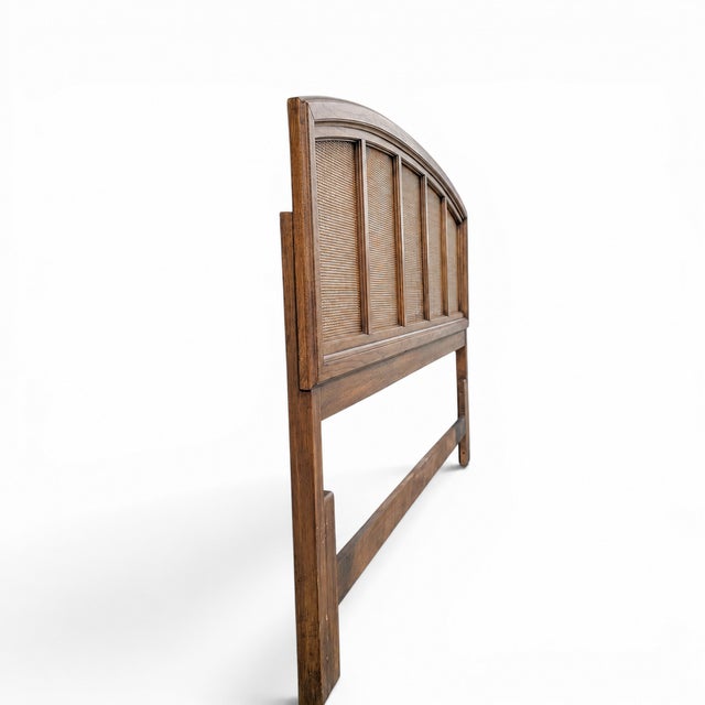 Vintage Thomasville Woven Rattan King Headboard For Sale - Image 17 of 17