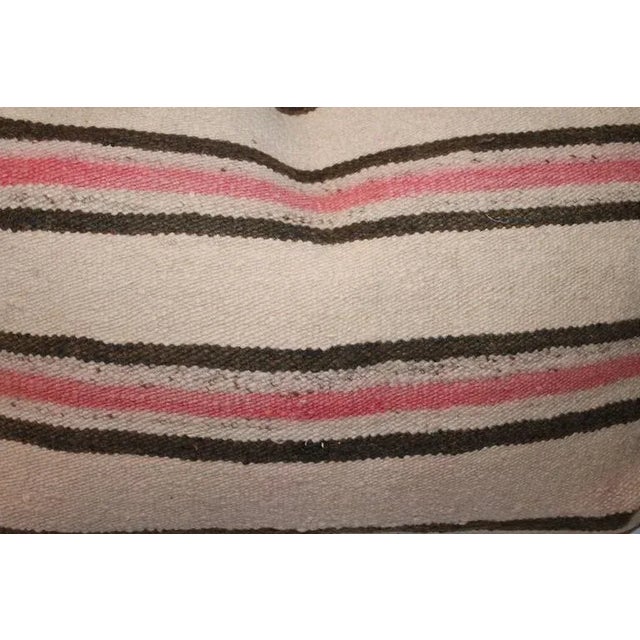1930s 1930s Faded Striped Woven Saddle Blanket Pillows- Set of 2 For Sale - Image 5 of 6