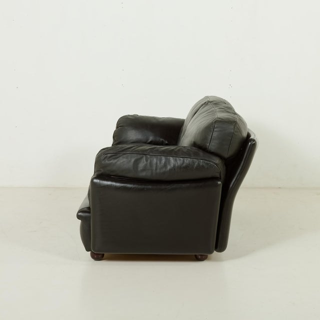 Poltrona Frau Poppy 2-Seater Sofa by Tito Agnoli for Poltrona Frau, 1970s For Sale - Image 4 of 18