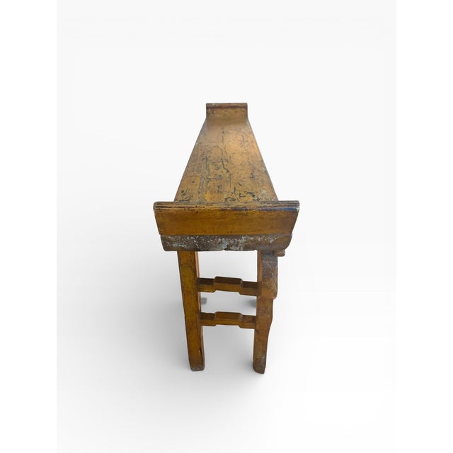 Paint Mid-20th Century Chinese Altar Console Table With Distressed Lacquer Patina For Sale - Image 7 of 14