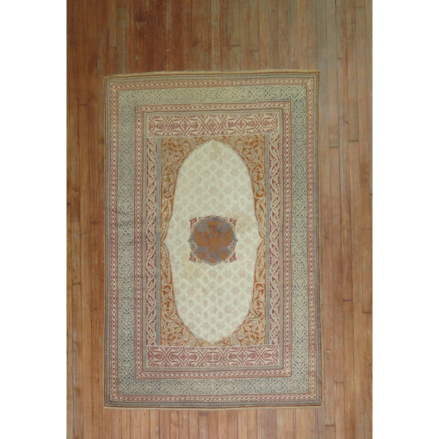 Early 21st Century Zabihi Collection Turkish Hereke Rug - 4'3" x 5'10" For Sale - Image 4 of 6