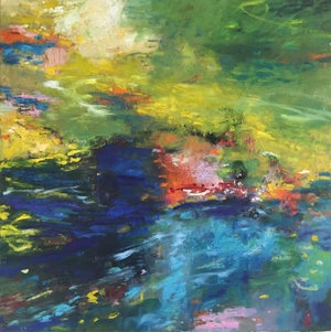 "Journey to Giverny" Giclee Print on Canvas 30x30 Inspired by Monet’s Gardens.