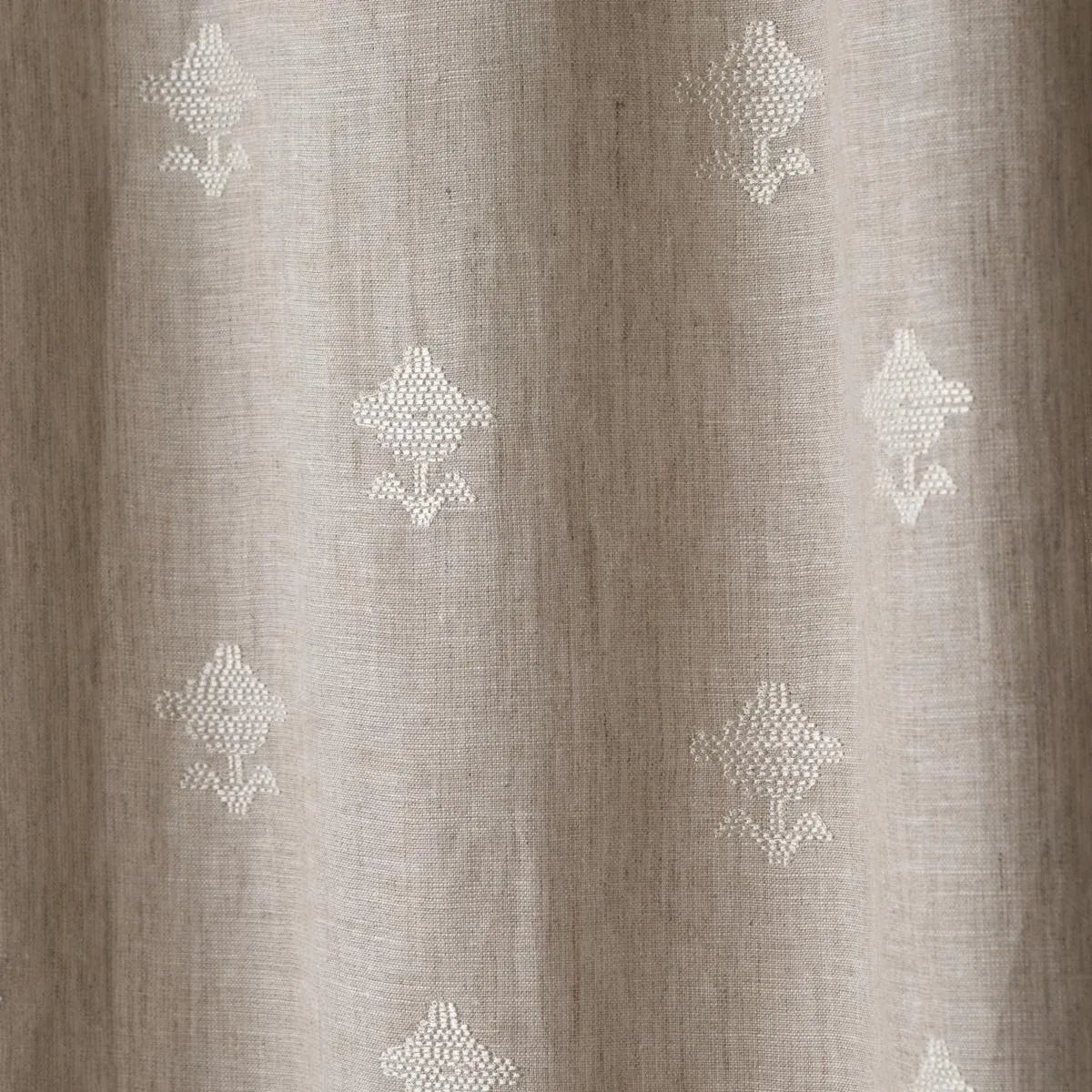 Schumacher Rubia Sheer Fabric in Natural | Chairish