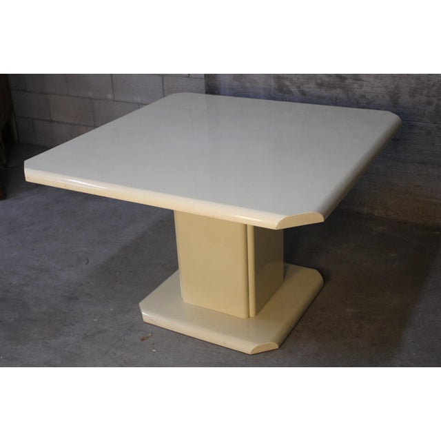 Vintage Italian Square Table, 1980s For Sale - Image 6 of 7