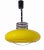 Metal Vintage Italian Patented Pendant Lamp in Yellow, 1970s For Sale - Image 7 of 7