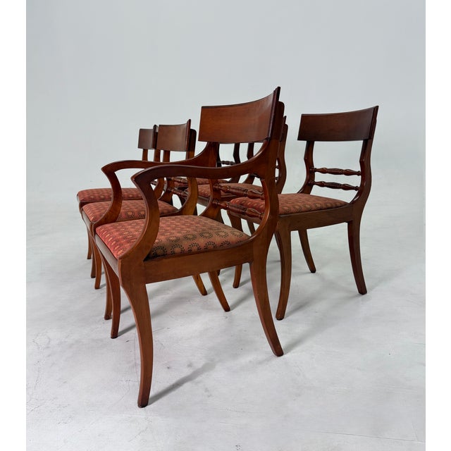 Early 20th Century Klismos Style Dining Chairs - Set of 6 For Sale - Image 4 of 4