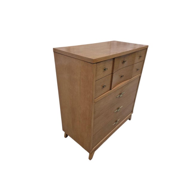 Mid-Century Modern Mid-Century Modern Highboy Dresser / Chest of Drawers – 1950s For Sale - Image 3 of 9