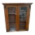 19th Century Mahogany English Hutch or Bookcase Top With Base For Sale