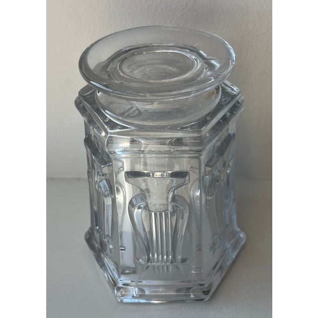 Antique 19th Century American Classical Boston & Sandwich Flint Glass Lyre Vase For Sale - Image 12 of 13