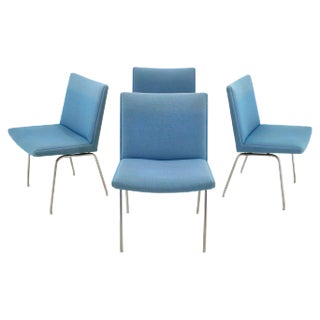 Airport Lounge Chairs by Hans J. Wegner for A.P. Stolen, 1960s, Set of 4 For Sale
