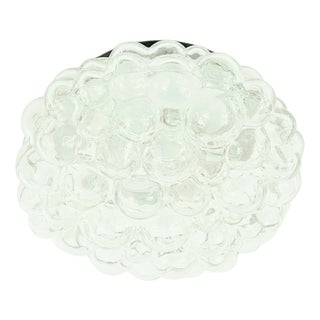 Mid-Century Space Age Bubble Glass Flush Mount by Helena Tynell for Limburg, Germany, 1970s For Sale