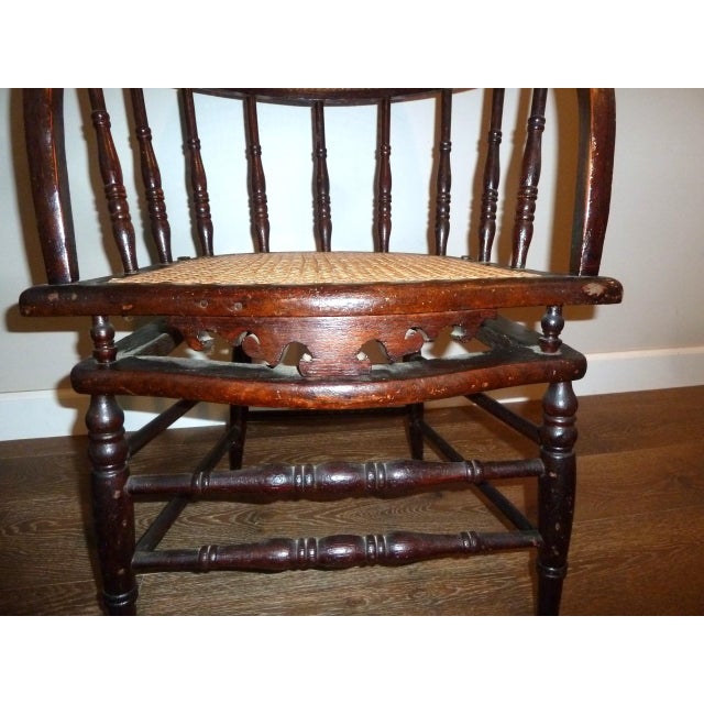 Firehouse Cane Tilting Armchair, Antique For Sale - Image 4 of 12