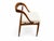 Mid century style solid walnut dining chairs . Fabric is white Boucle. The chairs are made in style of Johannes Andersen ....