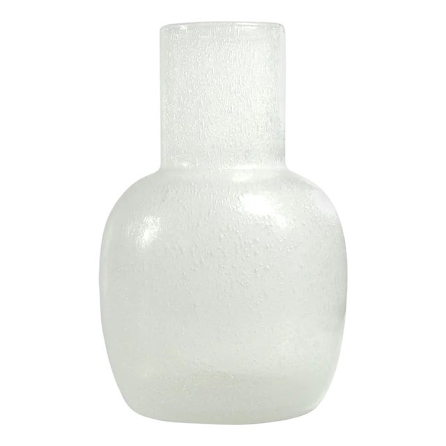 Italian Pulegoso Glass Vase, 1970s For Sale