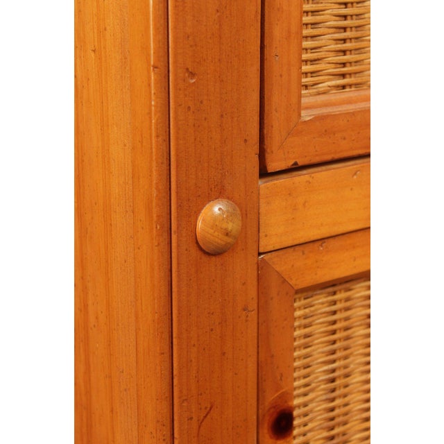 Stanley Furniture Pine and Wicker Chest of Drawers For Sale - Image 11 of 18