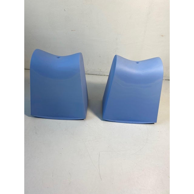 Two rocking stools by Philippe Strack for XO France Model: Dadada Color: light blue Good used condition. Slight fading on...