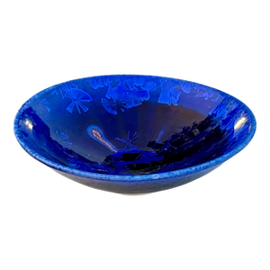 1990s Small Ray West Studio Crystalline-Glazed Porcelain Bowl