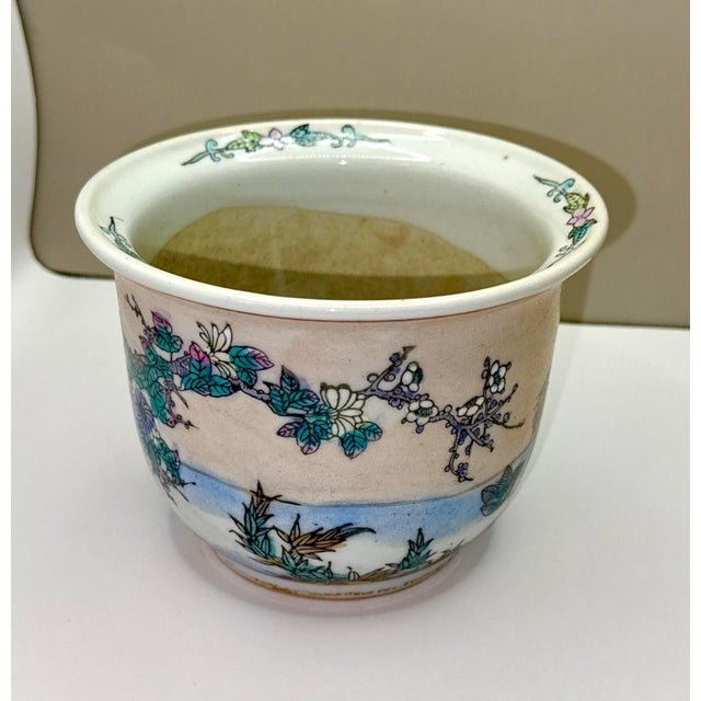White Chinese Porcelain Planter W/Tray For Sale - Image 8 of 12