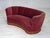 1960s Vintage Danish Two-Seater Banan Sofa in Furniture Velour and Oak, 1960s For Sale - Image 5 of 18