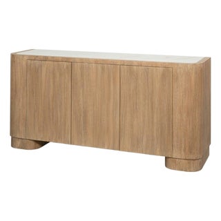 Modern Sideboard with Marble Top, 72 Inches For Sale