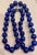 Vintage Lapis Lazuli Single Strand Necklace with Diamond Clasp 14 Kt White Gold For Sale - Image 18 of 18