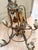 Vintage Spanish Revival Gothic Iron 6 Light Chandelier 6 For Sale In Denver - Image 6 of 6