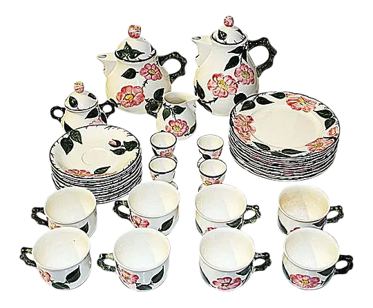 Villeroy & Boch Wild Rose Tea Set - Service for 8 | Chairish