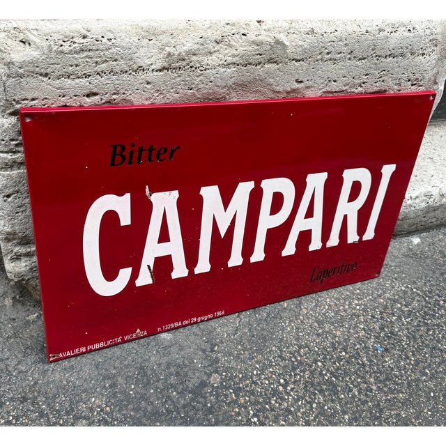 Mid-Century Modern Mid-Century Campari Sign, 1960s For Sale - Image 3 of 6