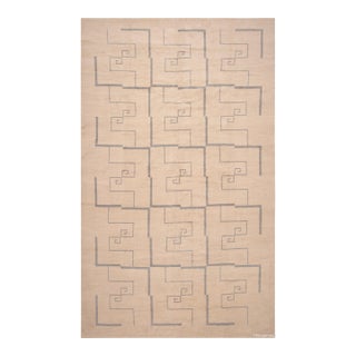 Nazmiyal Collection Modern Greek Key Rug For Sale