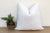 White Lily Blossom Appliqué Pillow Cover For Sale - Image 8 of 8