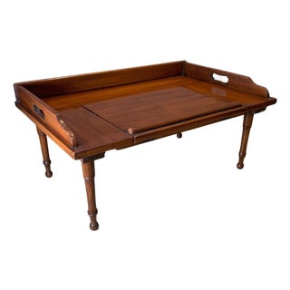 Antique English Mahogany Reading Breakfast Table, 20th Century For Sale