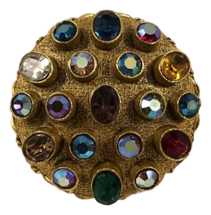 1950s Art (Arthur Pepper) Sputnik Rhinestone Brooch Pin