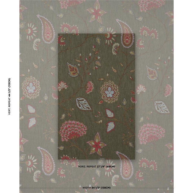 Woven in Italy from 100% linen, Fiammetta Jacquard is a medium-scale floral paisley with rich texture and dimension....