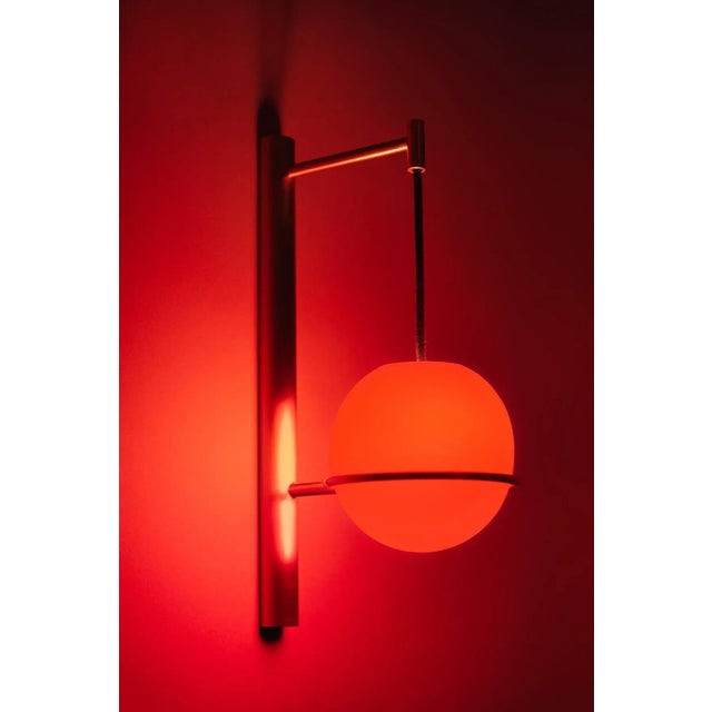 Contemporary Lantern Wall Light by Atelier Demichelis For Sale - Image 3 of 6