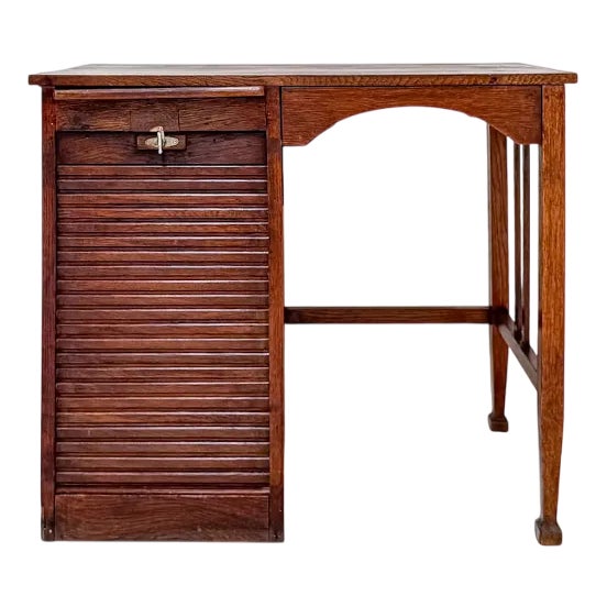 Anitque Dutch Oak Desk, 1890s For Sale