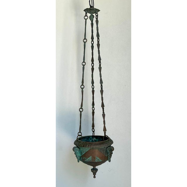 Mid 20th Century Vintage Patinated Bronze Censer For Sale - Image 5 of 12